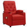 vidaXL Fauteuil de massage &eacute;lectrique Rouge bordeaux Similicuir