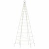 vidaXL Sapin de No&euml;l &agrave; LED 200 LED blanc 180 cm