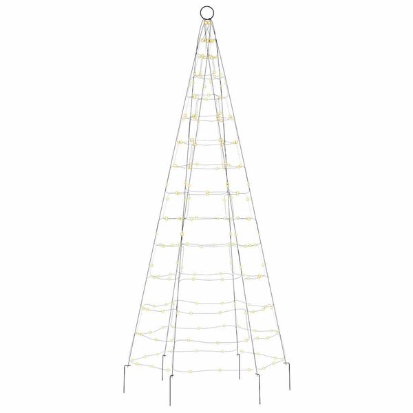 vidaXL Sapin de No&euml;l &agrave; LED 200 LED blanc 180 cm