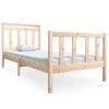 vidaXL Cadre de lit sans matelas bois massif 100x200 cm