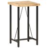 vidaXL Table de bar 60x60x107 cm Bois de manguier brut