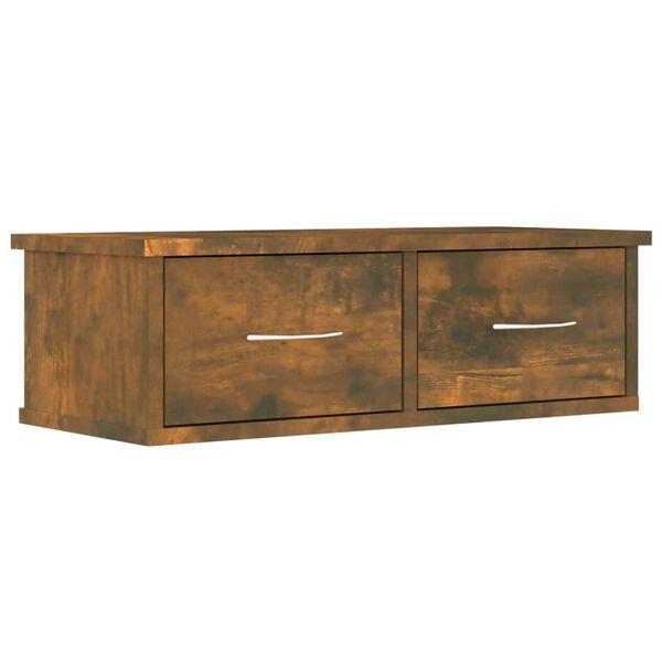 vidaXL Armoire murale Ch&ecirc;ne fum&eacute; 60x26x18,5 cm Bois d'ing&eacute;nierie