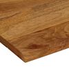vidaXL Dessus de table 90x80x3,8 cm bord vivant bois massif manguier