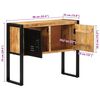 vidaXL Armoire de console 90x35x75 cm bois de manguier massif brut
