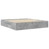vidaXL Cadre de lit sans matelas gris b&eacute;ton 200x200 cm bois ing&eacute;nierie