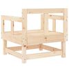 vidaXL Chaises de jardin lot de 2 bois massif de pin