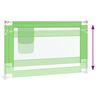 vidaXL Barri&egrave;re de s&eacute;curit&eacute; de lit d'enfant Vert 120x25 cm Tissu