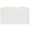vidaXL Jardinière blanc 40x40x23 cm bois de pin massif
