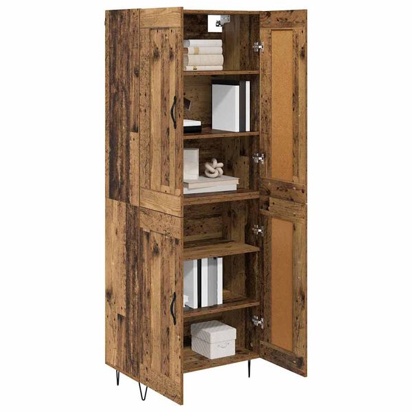 vidaXL Haut Armoire Bois Ancien 69,5 x 34 x 180 cm Bois d'ing&eacute;nierie
