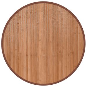 vidaXL Tapis rond naturel 60 cm bambou