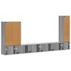 vidaXL Ensemble de meuble TV mural Montage mural 6 pcs Gris Sonoma