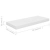 vidaXL Étagère murale flottante Blanc brillant 60x23,5x3,8 cm MDF