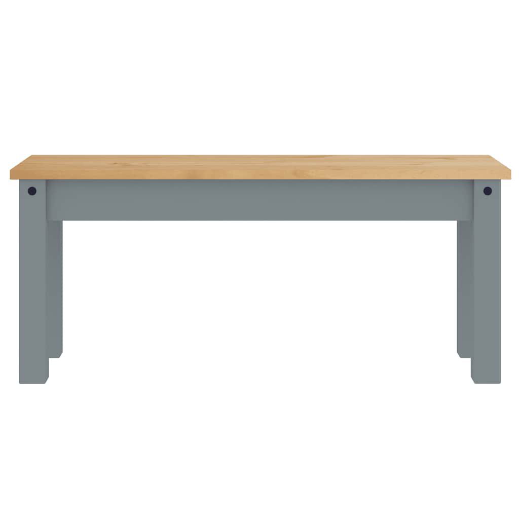 vidaXL Ensemble à manger Panama 4 pcs gris bois de pin massif