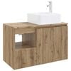 vidaXL Ensemble de mobilier de salle de bain 2 pc Ch&ecirc;ne artisanal