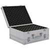 vidaXL Mallette pour arme à feu Aluminium ABS Argenté