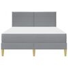 vidaXL Cadre de lit Gris clair 120 x 200 cm Polyester