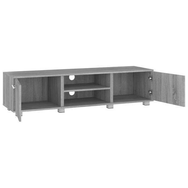 vidaXL Meuble TV Sonoma gris 140x40x35 cm Bois d'ingénierie