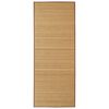 vidaXL Tapis en bambou marron &agrave; latte rectangulaire 150 x 200 cm