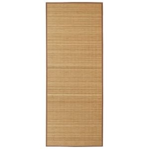 vidaXL Tapis en bambou marron &agrave; latte rectangulaire 150 x 200 cm