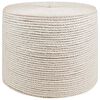 vidaXL Corde en Jute 8 mm Blanc Jute 100% Tossa