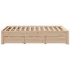 vidaXL Cadre de lit sans matelas avec tiroirs 120x190 cm bois de pin