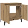 vidaXL Armoire d'&eacute;vier ch&ecirc;ne artisanal 58x33x60 cm bois d'ing&eacute;nierie