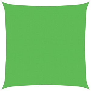 vidaXL Voile d'ombrage 160 g/m&sup2; Vert clair 5x5 m PEHD