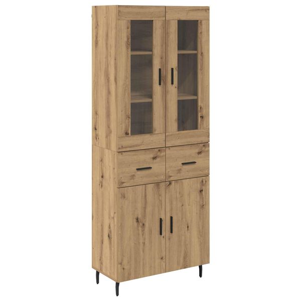 vidaXL Haut Armoire 2 pcs Ch&ecirc;ne artisanal Bois d'ing&eacute;nierie