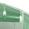 vidaXL Serre avec cadre en acier vert 70 m&sup2; 14x5x2,3 m