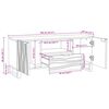 vidaXL Unites TV avec tiroir Blanc 105 x 33 x 46 cm Bois d'ing&eacute;nierie