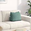 vidaXL Coussin de Dos Vert Mer 45 x 20 x 35 cm Tissu en velours c&ocirc;tel&eacute;