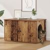 vidaXL Maison pour chat Bois ancien 85 x 55 x 50 cm Bois d'ing&eacute;nierie