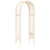 vidaXL Arche &agrave; roses avec pointes Blanc 97 x 43 x 218 cm PP