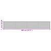 vidaXL Tapis rectangulaire noir 60x400 cm bambou