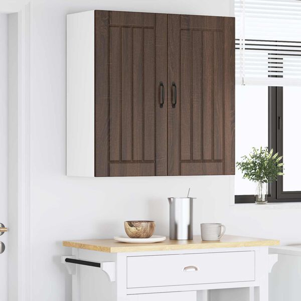 vidaXL Armoire de cuisine Lucca Ch&ecirc;ne brun 80 x 31 x 80 cm