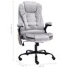 vidaXL Chaise de bureau de massage Gris clair Velours