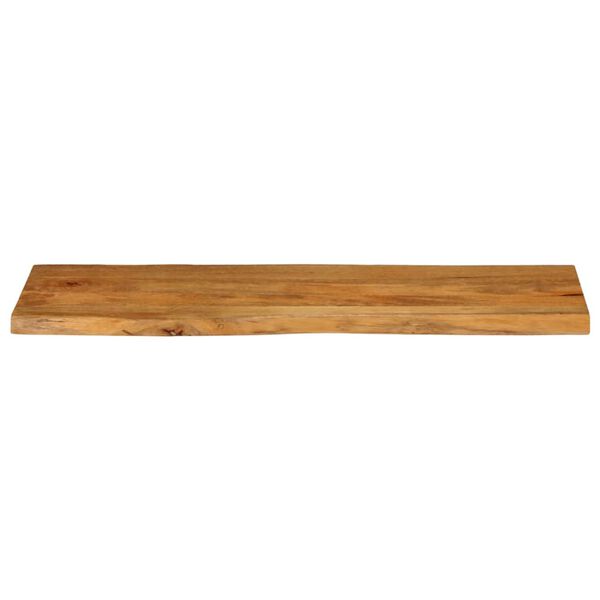 vidaXL Dessus de table 110x40x2,5 cm bord vivant bois massif manguier