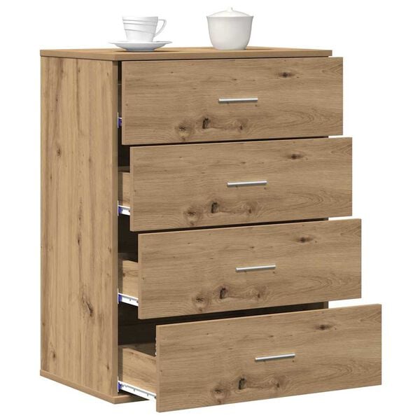 vidaXL Buffet Ch&ecirc;ne artisanal 60 x 39 x 80 cm Bois d'ing&eacute;nierie