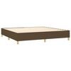 vidaXL Sommier à lattes de lit matelas et LED Marron foncé 200x200 cm