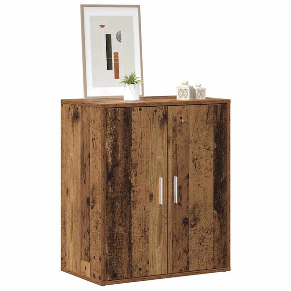 Meuble à Chaussures VidaXL En Bois Chêne Noir 60x35x70 Cm - 5 étagères, Design Moderne