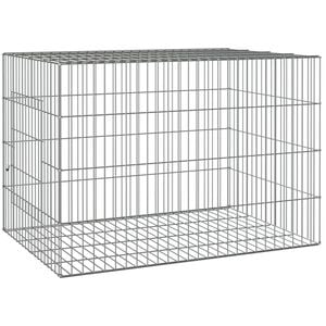 vidaXL Cage &agrave; lapin 78x54x54 cm Fer galvanis&eacute;