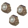 Luxform Lampe de rocher de jardin LED solaire Andes 3 pcs