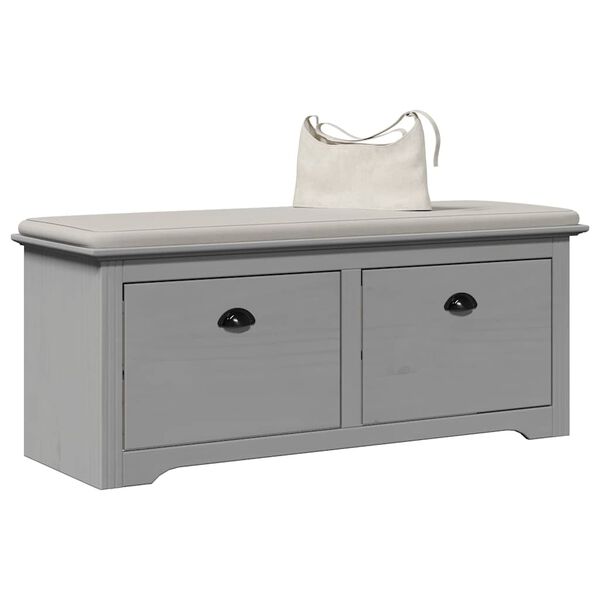 VidaXL Banc de couloir BODO gris 114x40x45 cm
