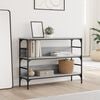 vidaXL Table console sonoma gris 100x32x75 cm bois d'ing&eacute;nierie