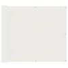 vidaXL &Eacute;cran de balcon Blanc 100 x 500 cm Tissu Oxford