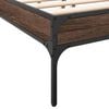 vidaXL Cadre de lit sans matelas chêne marron 150x200 cm