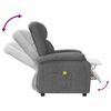 vidaXL Fauteuil de massage Gris foncé Tissu