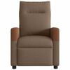 vidaXL Fauteuil inclinable de massage &eacute;lectrique marron tissu