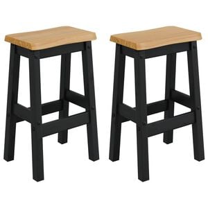 vidaXL Tabouret de bar haut EKAI 2 pc Noir 40 x 29 x 63 cm