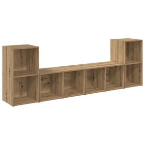 vidaXL Ensemble meuble TV 4 pc Ch&ecirc;ne artisanal Bois d'ing&eacute;nierie